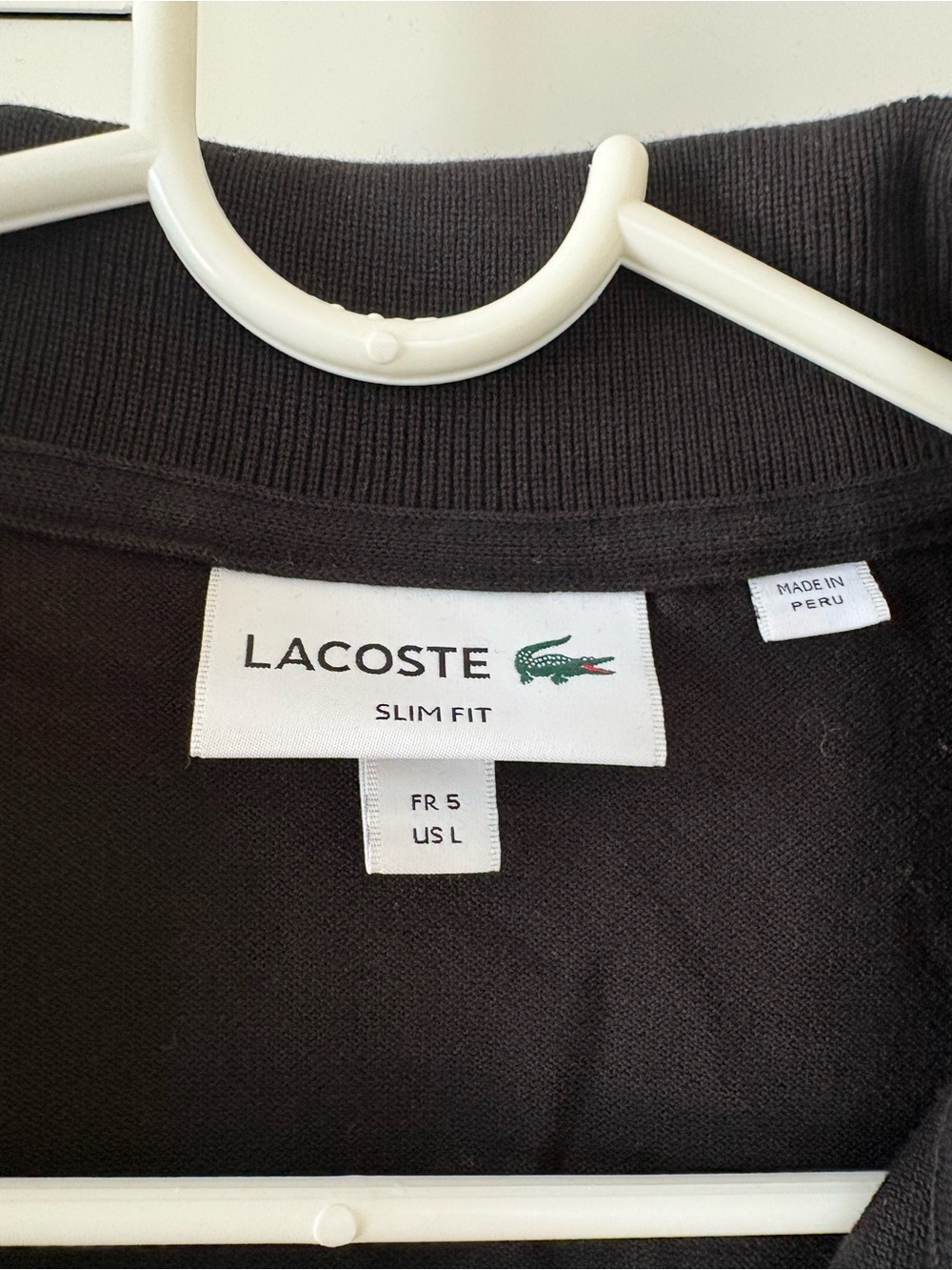 LACOSTE Men's Polo TRIO in Navy, Coral & Black - Picture 7 of 10
